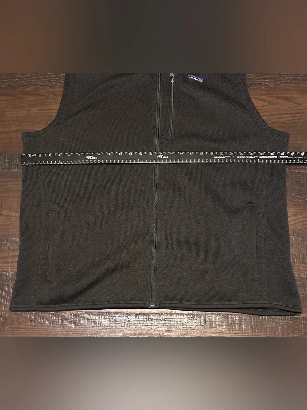 Patagonia Men's Better Sweater Vest Black Mens 3XL Full Zip Up - EXCELLENT COND